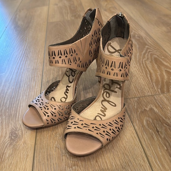 Sam Edelman Leather Alva High Heels Sandals - Picture 1 of 9